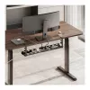 LOGILINK KAB0094 onderbureau kabelgoot, klemsysteem, uitschuifbaar, metaal, zwart