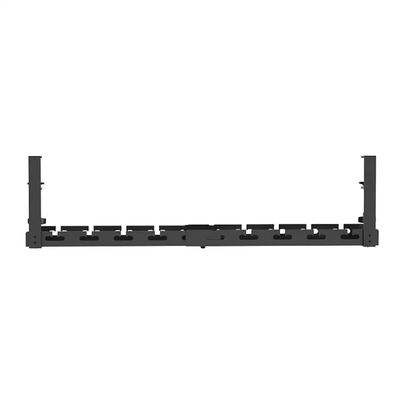 LOGILINK KAB0094 onderbureau kabelgoot, klemsysteem, uitschuifbaar, metaal, zwart