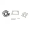LogiLink keystone faceplate 45° voor 1 module, zuiverwit