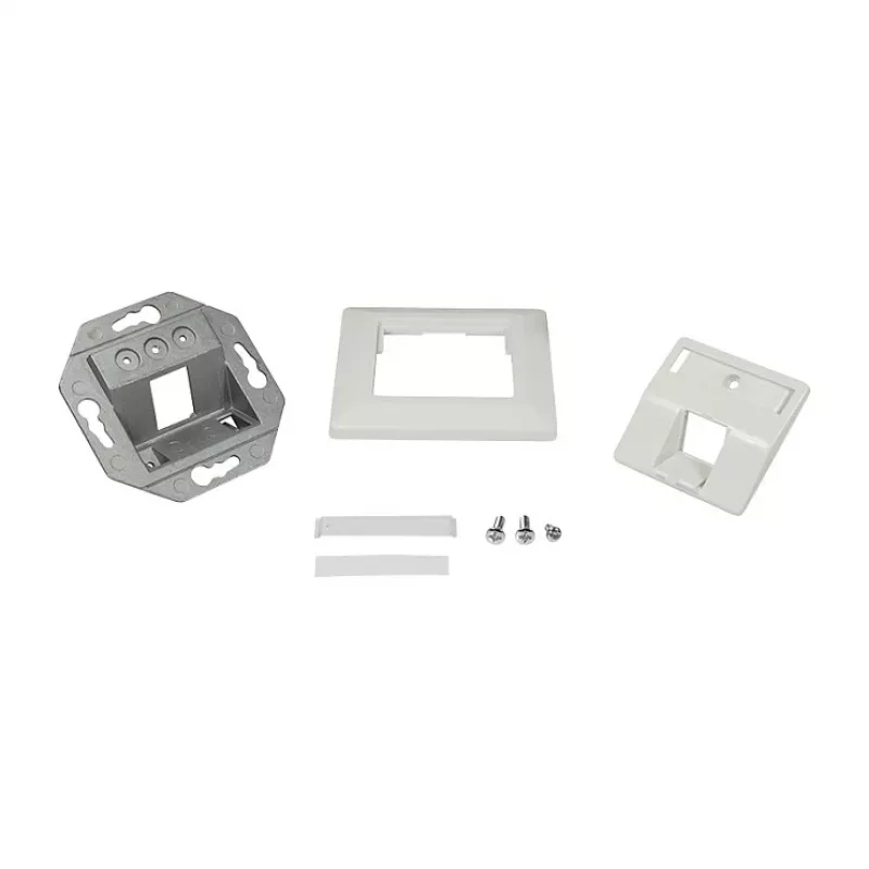 LogiLink keystone faceplate 45° voor 1 module, zuiverwit