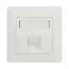 LogiLink keystone faceplate 45° voor 1 module, zuiverwit