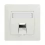 LogiLink keystone faceplate 45° voor 1 module, zuiverwit