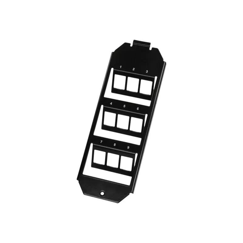 Logilink Keystone vloerdoosinzet voor 3 x 3 Keystone-modules, zwart