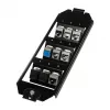 Logilink Keystone vloerdoosinzet voor 3 x 3 Keystone-modules, zwart