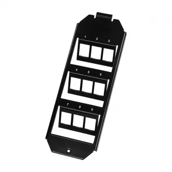 Logilink Keystone vloerdoosinzet voor 3 x 3 Keystone-modules, zwart