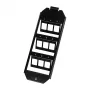 Logilink Keystone vloerdoosinzet voor 3 x 3 Keystone-modules, zwart
