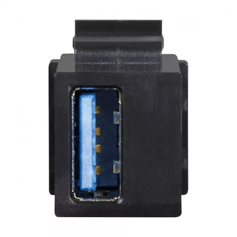 LogiLink Keystone USB 3.0 Type-A koppeling, bus naar bus, zwart