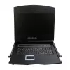 LOGILINK LC902GE KVM-console met 19 inch LCD-scherm, VGA, Duits toetsenbord