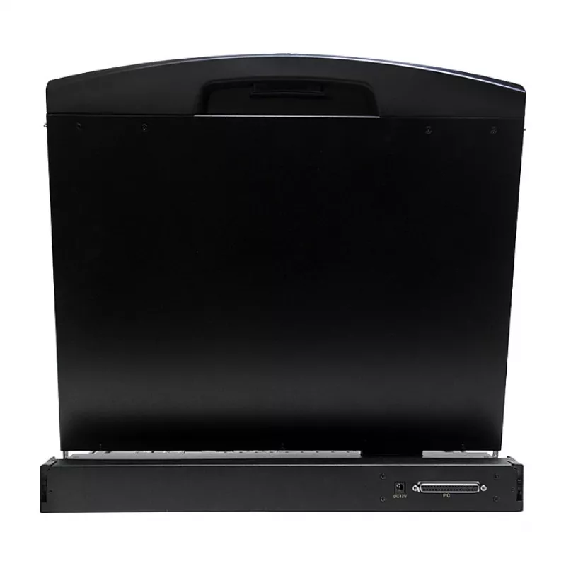 LOGILINK LC902GE KVM-console met 19 inch LCD-scherm, VGA, Duits toetsenbord