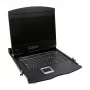 LOGILINK LC902GE KVM-console met 19 inch LCD-scherm, VGA, Duits toetsenbord