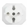 LogiLink LPS218 euro-stopcontactadapter met 2 stopcontacten, wit