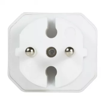 LogiLink LPS218 euro-stopcontactadapter met 2 stopcontacten, wit