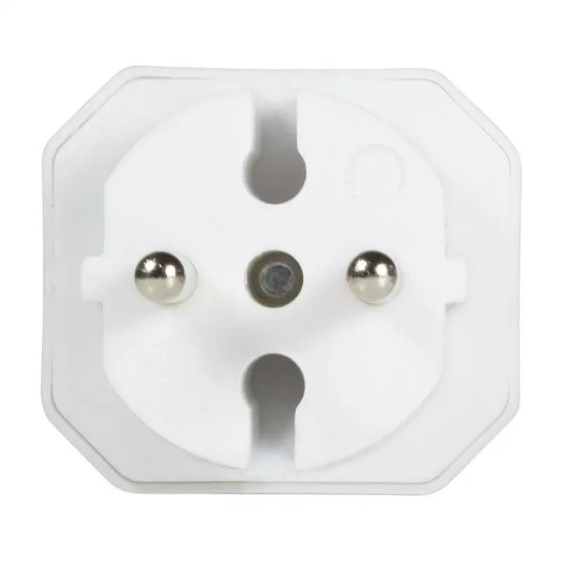 LogiLink LPS218 euro-stopcontactadapter met 2 stopcontacten, wit
