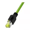 LogiLink M12 CAT6A industriële patchkabel, PUR, M12 X-gecodeerd naar RJ45, 2,00 m