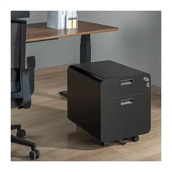 LOGILINK mobiele aktiekast, 2 laden met slot, zwart