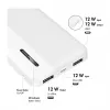 Logilink mobiele powerbank, LiPo, 10000 mAh, USB-C in/out, wit