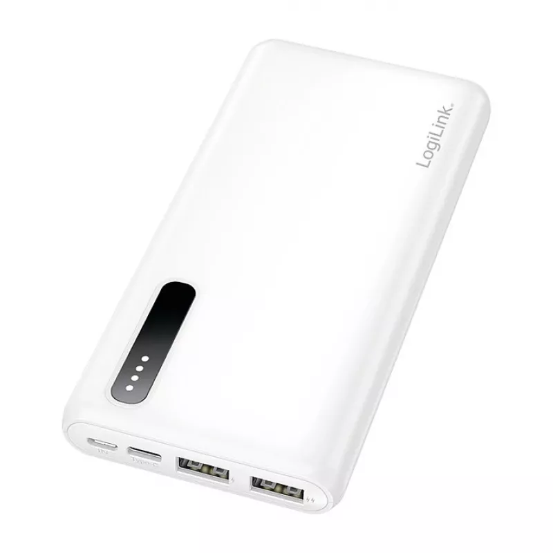 Logilink mobiele powerbank, LiPo, 8000 mAh, wit
