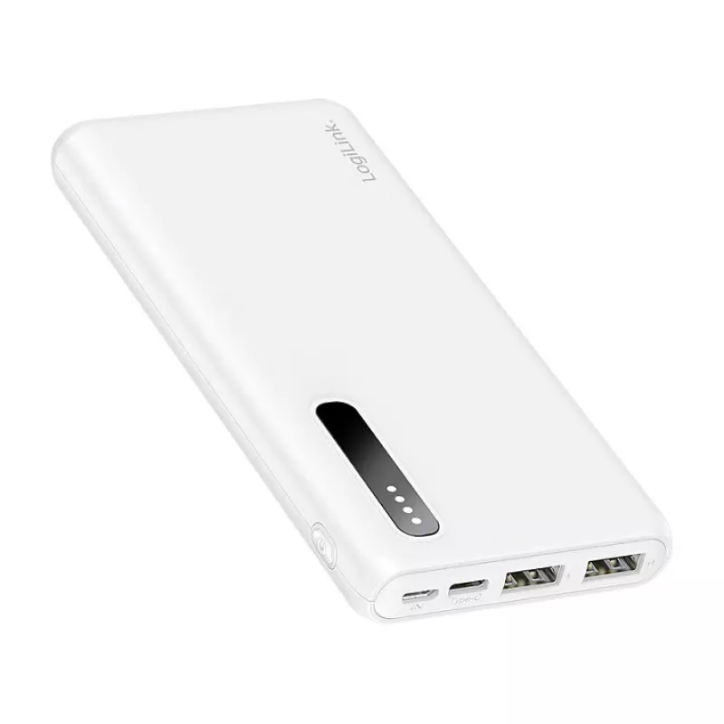 Logilink mobiele powerbank, LiPo, 8000 mAh, wit