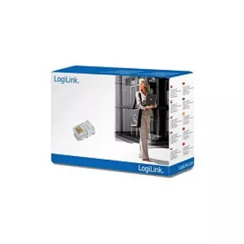 LogiLink modulaire stekker voor platte kabel, RJ12 6P6C (MP0019)