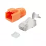 LogiLink modulaire stekker RJ45 Cat.6A STP Pass Through, 10-pack