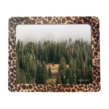 Logilink muismat met fotolijst, luipaarddesign, extra dun