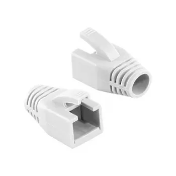 LOGILINK MP0035W RJ45 plug cable boot 8mm Wit, 50 stuks