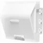 LogiLink NF0011 inbouw wandcontactdoos voor 1 Keystone-module, 45 x 45 mm, Frans systeem, wit