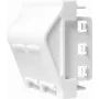 LogiLink NF0012 inbouw-wandplaat voor 2 keystone-modules, 45 x 45 mm, Frans systeem, zuiverwit
