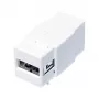 LogiLink NK0017 keystone-module USB 2.0 Type-A bus naar Type-B bus, wit