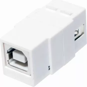 LogiLink NK0017 USB 2.0 A-bus naar B-bus plat witte adapter