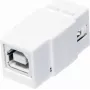 LogiLink NK0017 USB 2.0 A-bus naar B-bus plat witte adapter