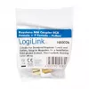 LogiLink NK0026 Keystone RCA-bus naar F-bus koppelmodule, geel
