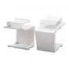 LogiLink NK0090 keystone blindstop, wit, 10 stuks