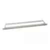 LogiLink NK4039 keystone patchpanel, 24 poorten, 0,5HE, afgeschermd, grijs - 19 inch rackmontage