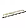 LogiLink NK4040 24-poorts afgeschermd Keystone-patchpanel, 0,5U, zwart
