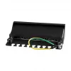 LogiLink NP0017B patchpanel – 8 poorten Cat6 STP, wand-/onderbureaumontage, zwart