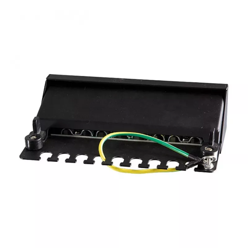 LogiLink NP0017B patchpanel – 8 poorten Cat6 STP, wand-/onderbureaumontage, zwart