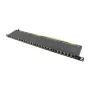 Logilink NP0063 24-poorts Cat6A STP patchpaneel 19 inch 0,5U zwart