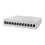 LOGILINK NP0094 Consolidation Point Box 12-poorts, tafel-/wand-/dinrailmontage, lichtgrijs