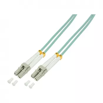 LogiLink OM3 LC/LC duplex multimode glasvezel-patchkabel 20m aqua