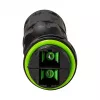 LOGILINK outdoor fiber optic duplex SC connector met 2 kabelwartels, IP67, zwart