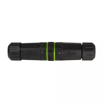 LOGILINK outdoor fiber optic duplex SC connector met 2 kabelwartels, IP67, zwart