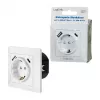 LOGILINK PA0253 Wandcontactdoos met 1 Schuko-stopcontact, 1 USB-A- en 1 USB-C-oplaadpoort, 3,1 A, Wit