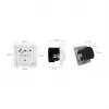 LOGILINK PA0253 Wandcontactdoos met 1 Schuko-stopcontact, 1 USB-A- en 1 USB-C-oplaadpoort, 3,1 A, Wit