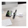LOGILINK PA0344 magnetische oplader 3-in-1 voor Apple-apparaten, wit, opvouwbaar, MagSafe, 15W