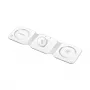 LOGILINK PA0344 magnetische oplader 3-in-1 voor Apple-apparaten, wit, opvouwbaar, MagSafe, 15W
