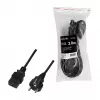 Logilink netkabel, CEE 7/7 naar IEC C19, zwart, 3 m