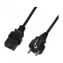 Logilink netkabel, CEE 7/7 naar IEC C19, zwart, 3 m