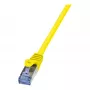 LogiLink PrimeLine Cat.6A S/FTP patchkabel, 0,25 m, geel