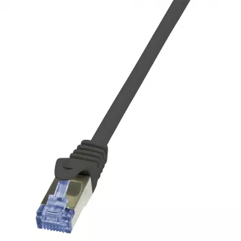 LogiLink PrimeLine Cat.6A S/FTP PIMF patchkabel, 0,25 m, zwart CQ3013S